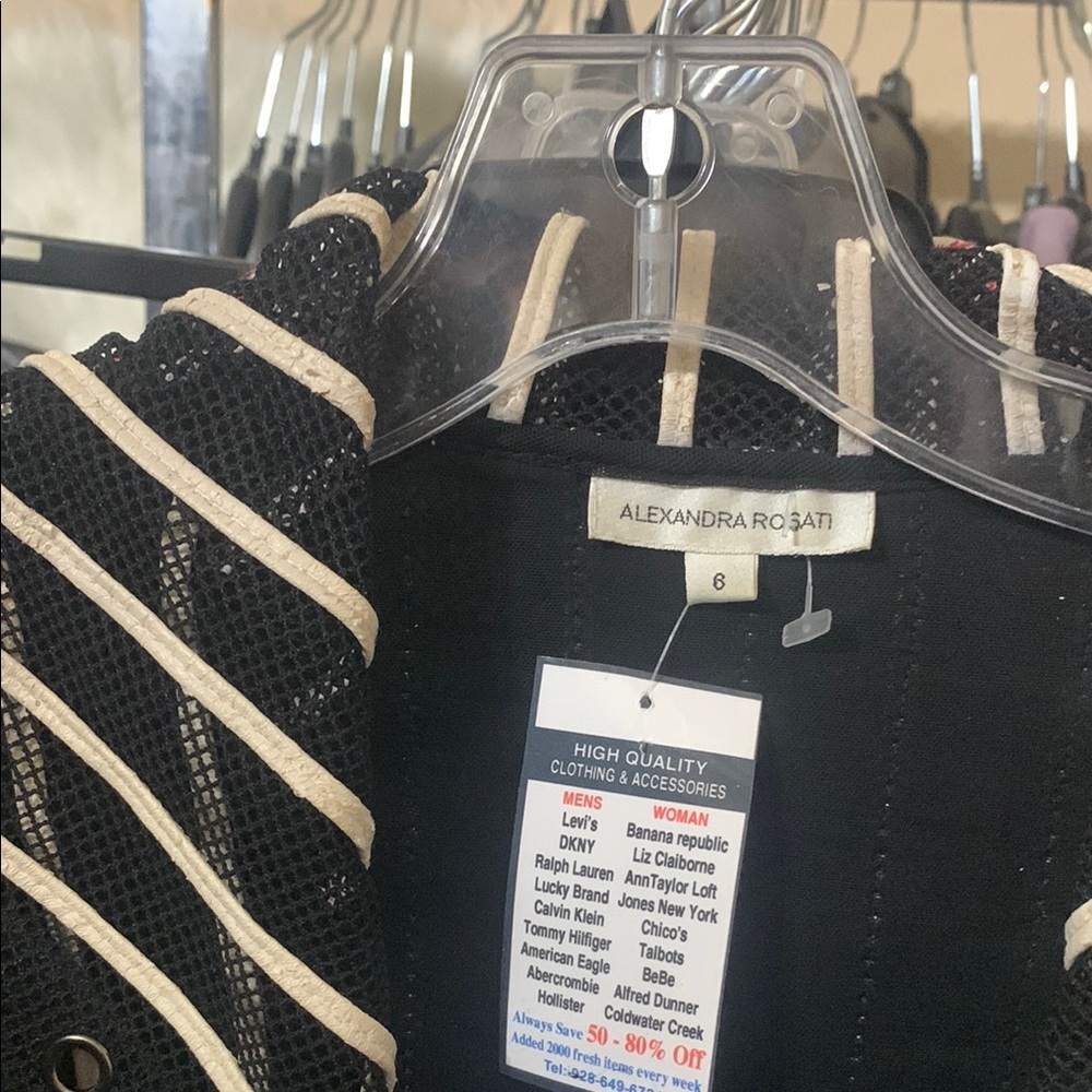 Black and Cream Women's Jacket